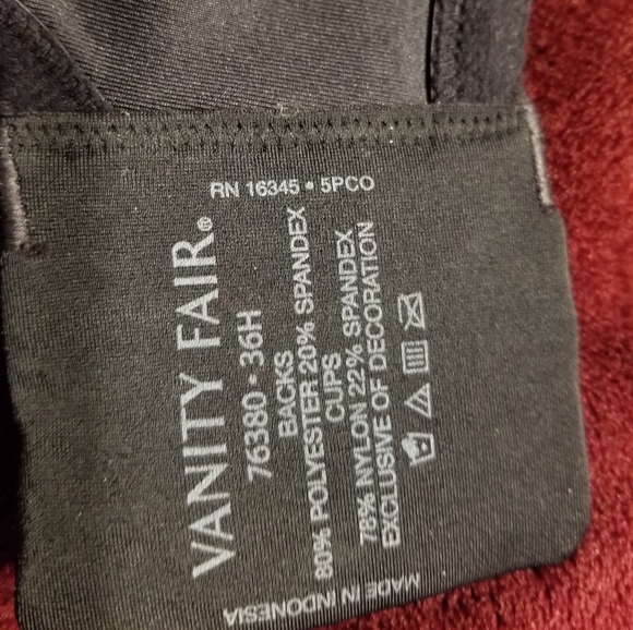 NWT VANITY FAIR 76380 FULL FIGURE BEAUTY BACK SMOOTHING BRA 36H - Picture 11 of 11